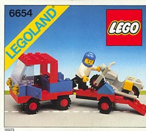 Motorcycle Transport LEGO set (#6654-1, 1983)