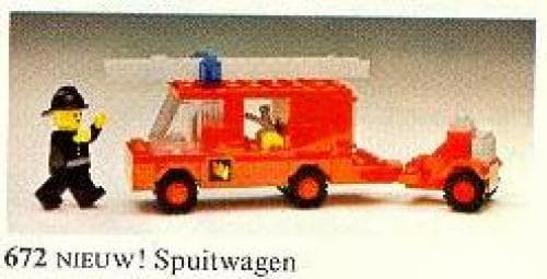 Fire Emergency Van LEGO set (#672-1)