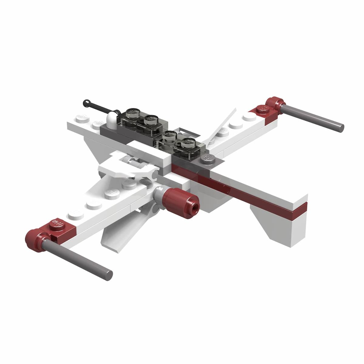 ARC-170 Starfighter - Mini - Korean Duracell promo package with 8 AA batteries LEGO set (#6967-2, 2005)