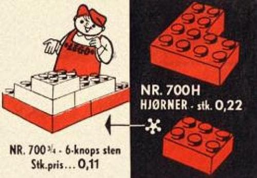 Individual 2 x 3 Bricks LEGO set (#700.3.4-1)