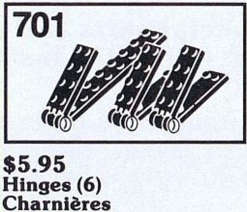 Hinges LEGO set (#701-3)