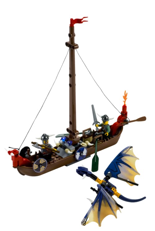 Viking Boat against the Wyvern Dragon LEGO set (#7016-1)