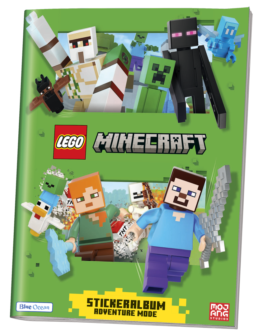 Minecraft Adventure Mode Sticker Series - Sticker Album LEGO Gear set (#702507-1, 2025)