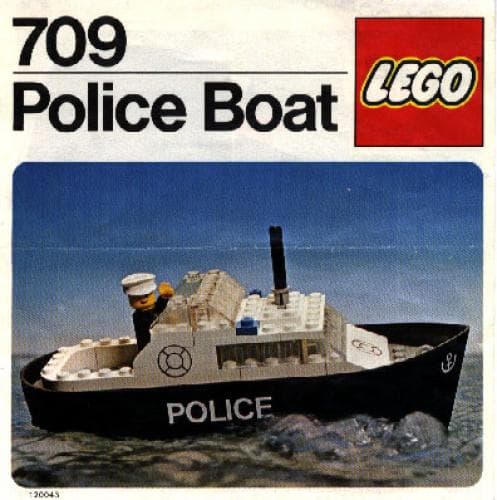 Police Boat LEGO set (#709-1)