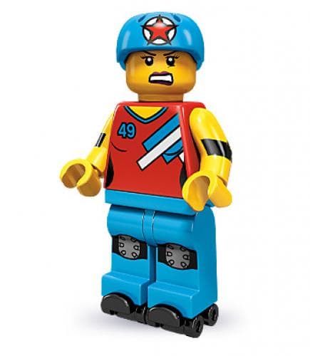 Roller Derby Girl LEGO set (#71000-8)