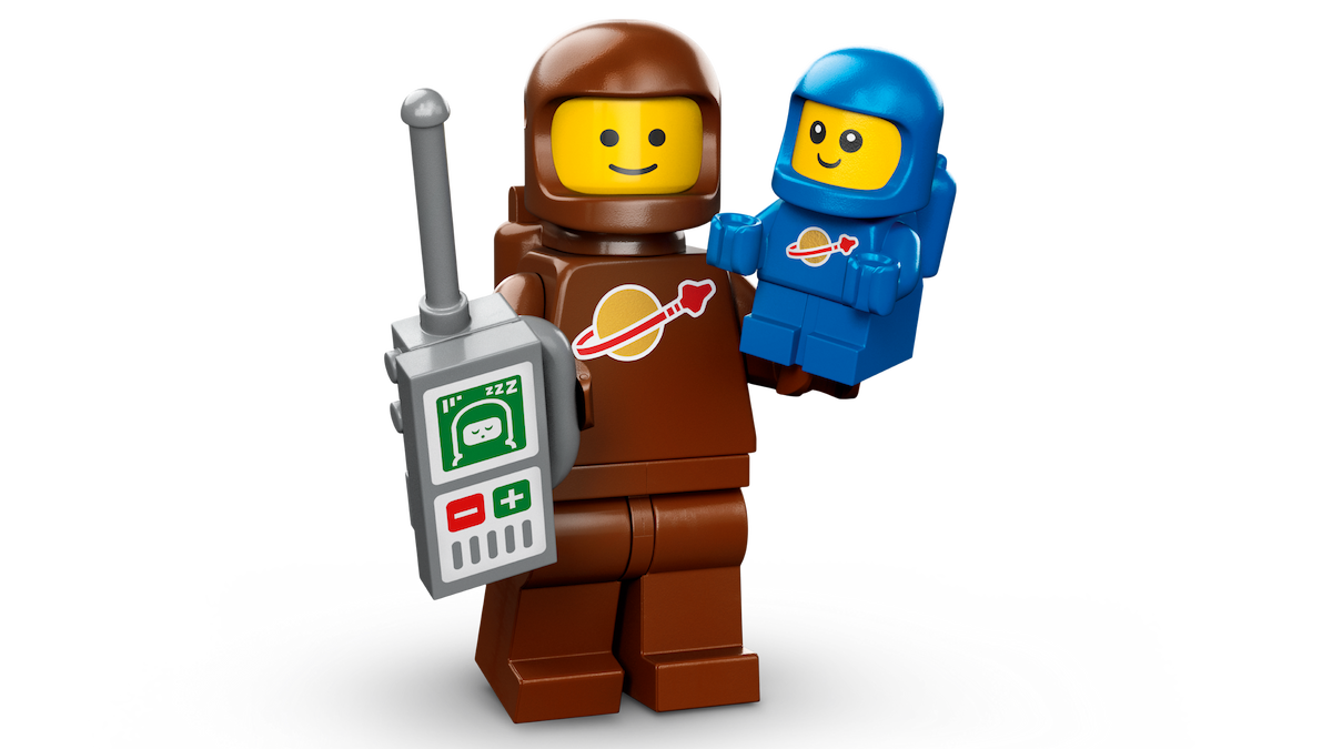 Brown Astronaut and Spacebaby LEGO set (#71037-3)