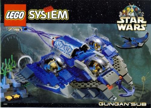 Gungan Sub LEGO set (#7161-1, 1999)