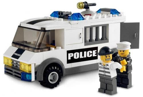 Prisoner Transport, Black Logo LEGO set (#7245-1)