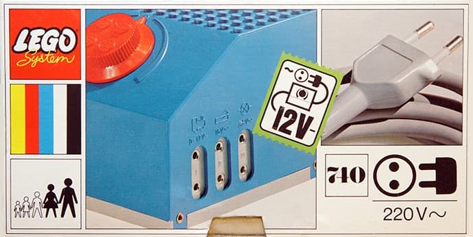 12V Transformer for 220V Pack LEGO set (#740-2)