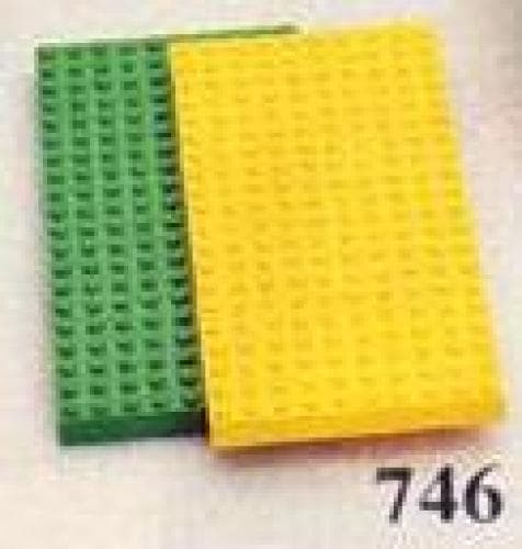 Baseplates, Green and Yellow LEGO set (#746-1)