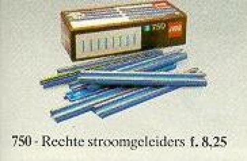 8 Straight 12V Conducting Rails LEGO set (#750-1)