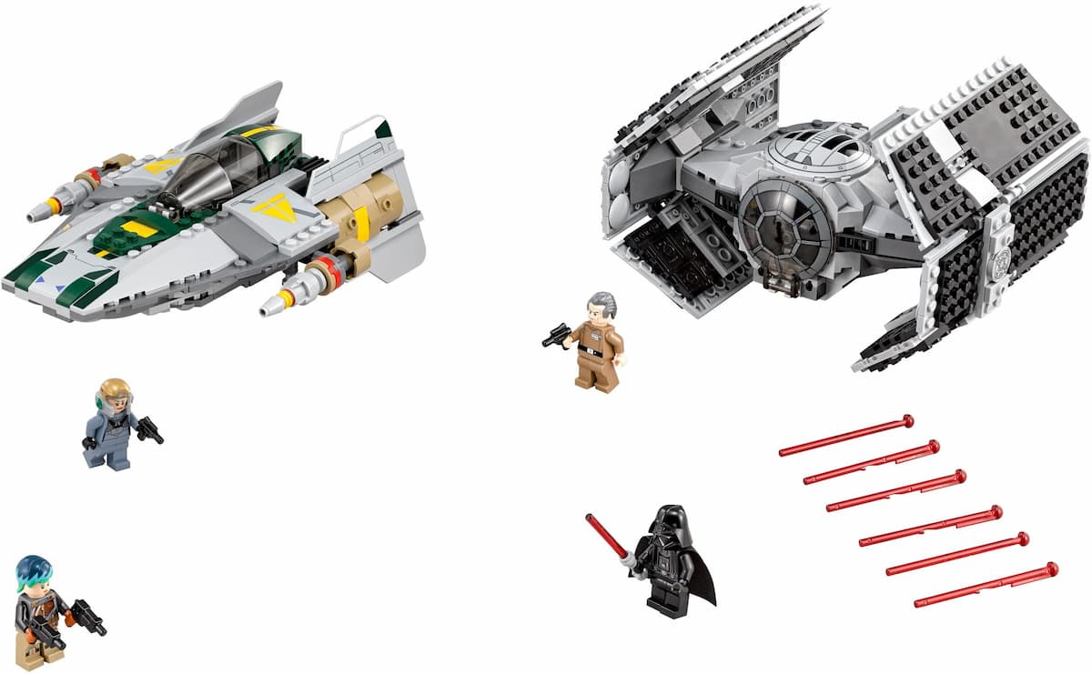 Vader's TIE Advanced vs. A-Wing Starfighter LEGO set (#75150-1)