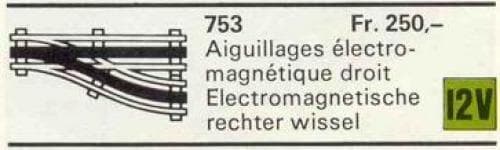 Automatic Right Electric Switch LEGO set (#753-1)
