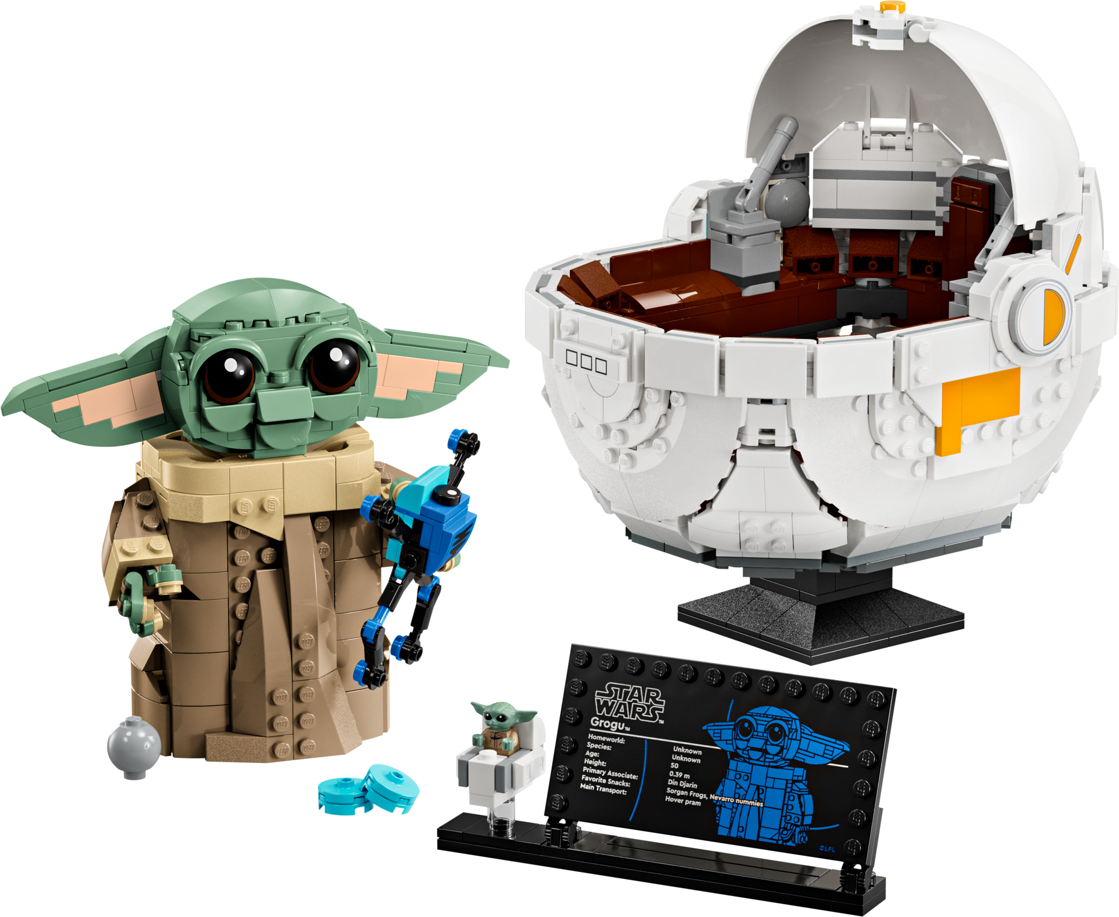 Grogu with Hover Pram LEGO set (#75403-1)