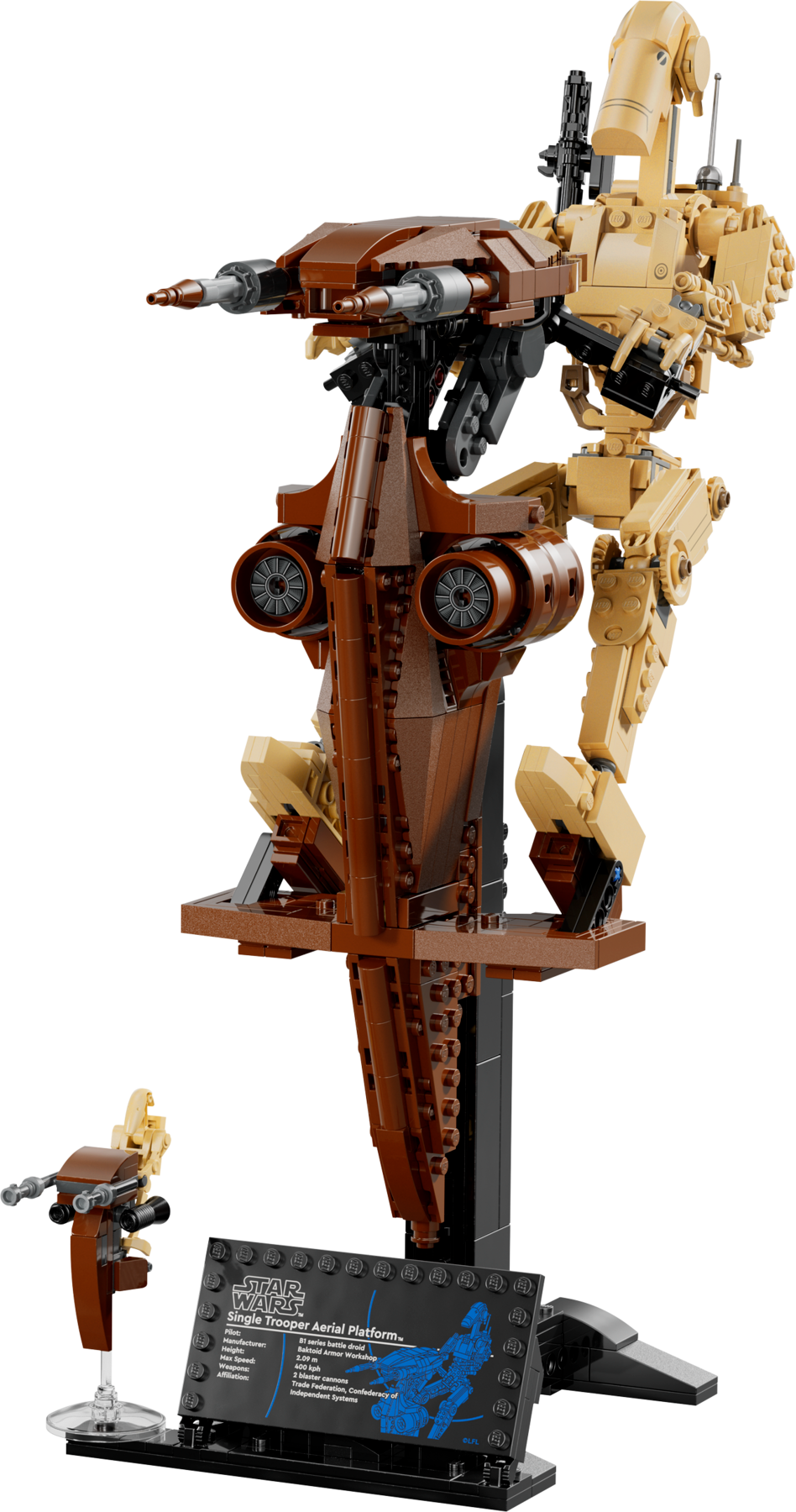Battle Droid with STAP LEGO set (#75428-1)
