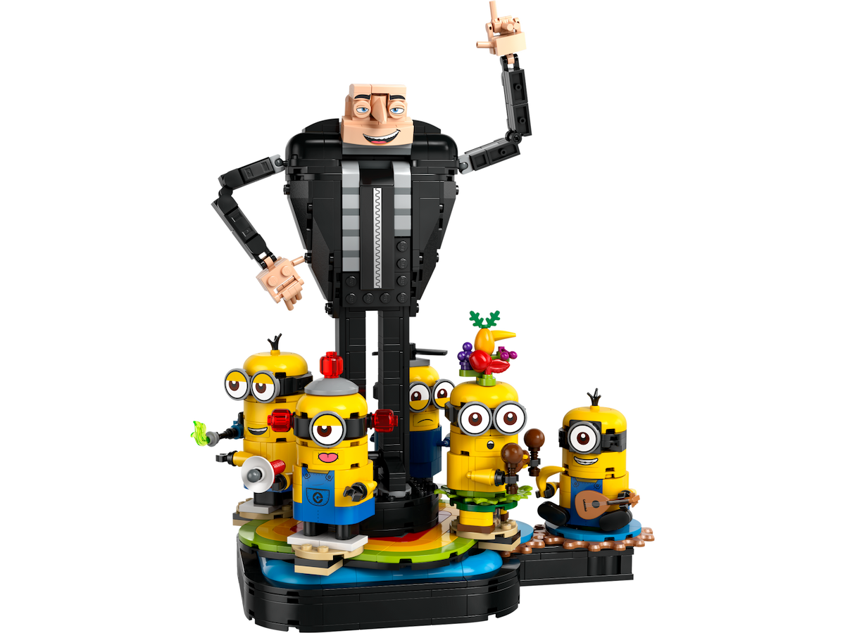 Brick-Built Gru and Minions LEGO set (#75582-1)