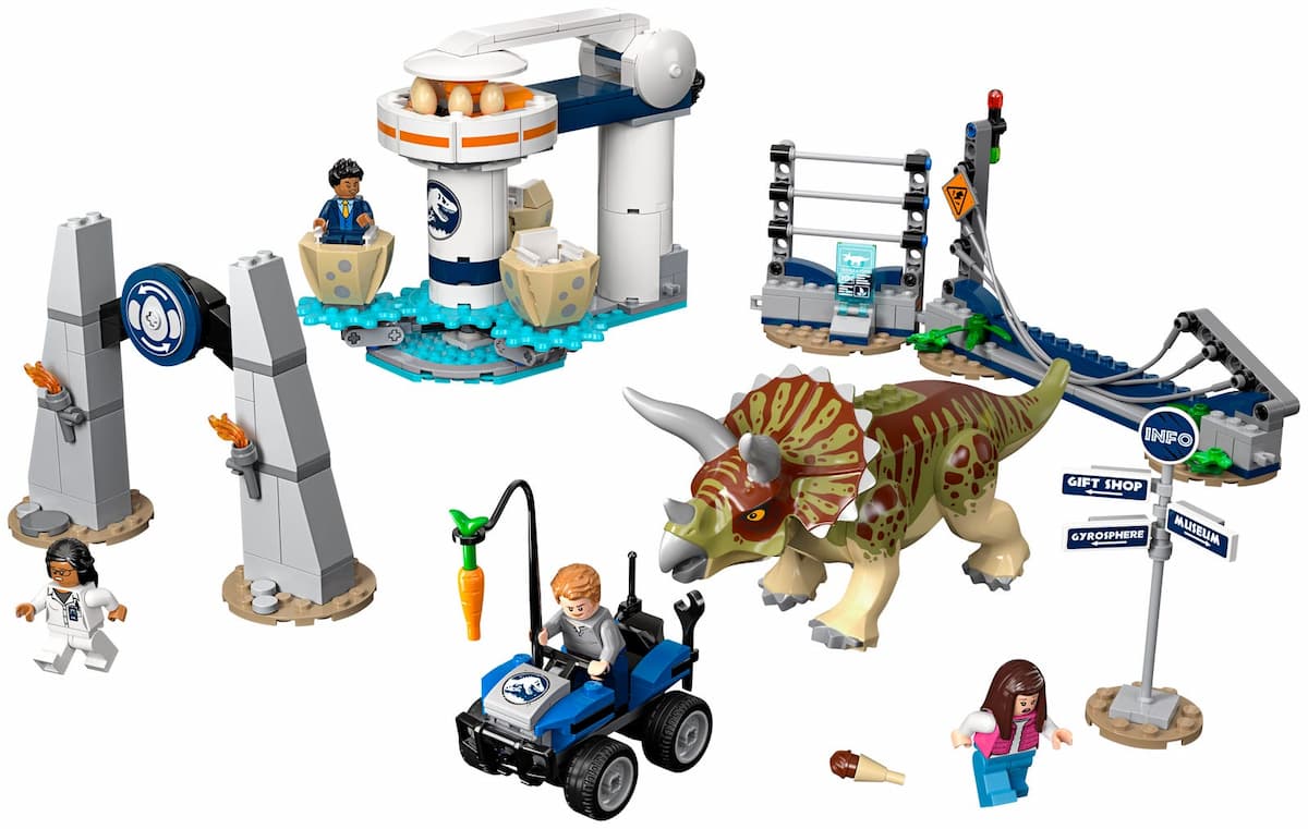Triceratops Rampage LEGO set (#75937-1)