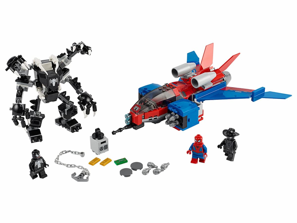 Spiderjet vs. Venom Mech LEGO set (#76150-1)