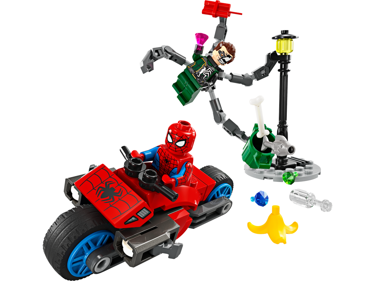 Motorcycle Chase: Spider-Man vs. Doc Ock LEGO set (#76275-1)