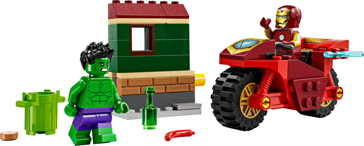 Iron Man with Bike and The Hulk LEGO set (#76287-1)