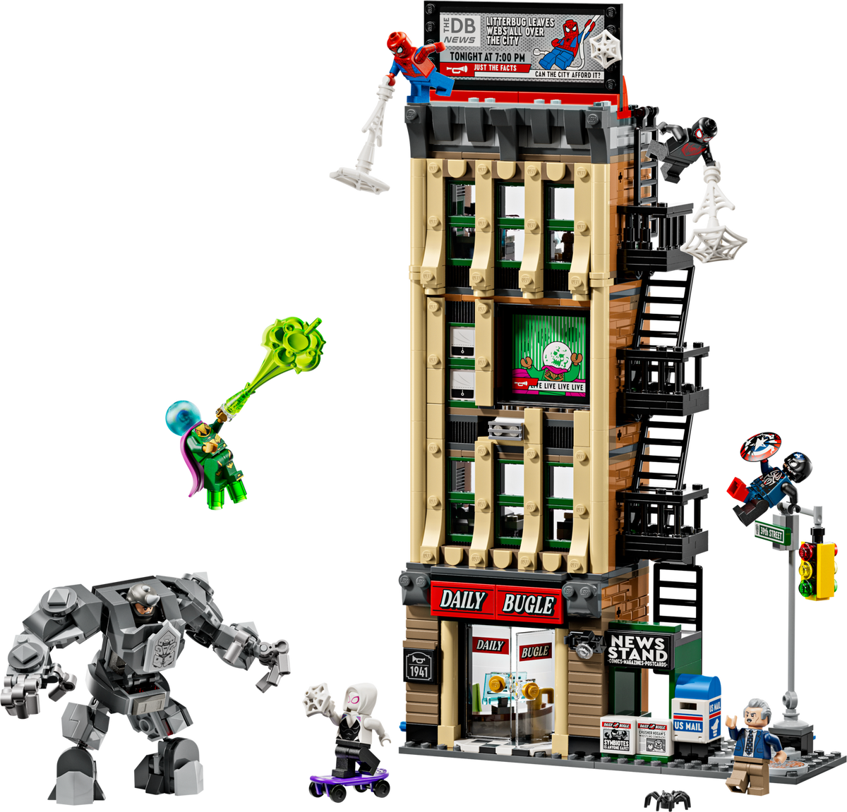 Spider-Man vs. Mysterio: The Daily Bugle LEGO set (#76342-1)