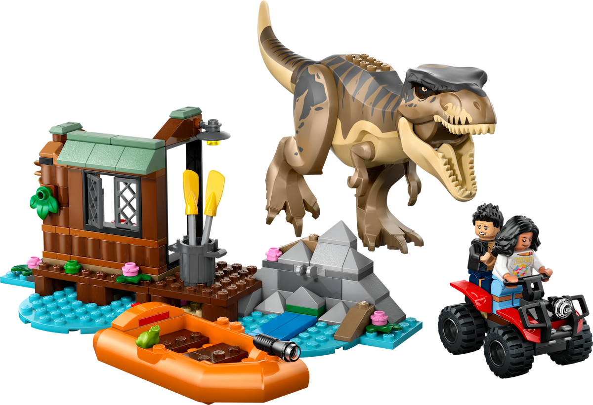 T. rex River Escape LEGO set (#76975-1)