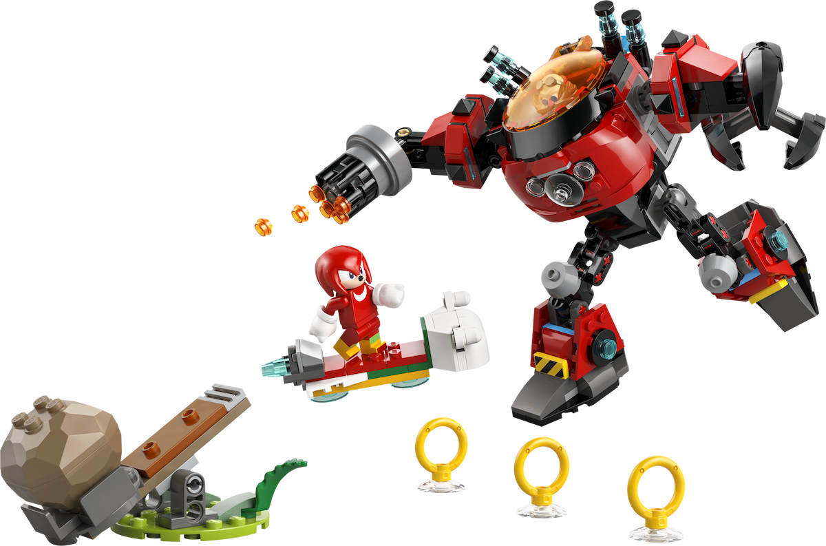 Knuckles vs. Dr. Eggman Egg Crusher Mech LEGO set (#77005-1)