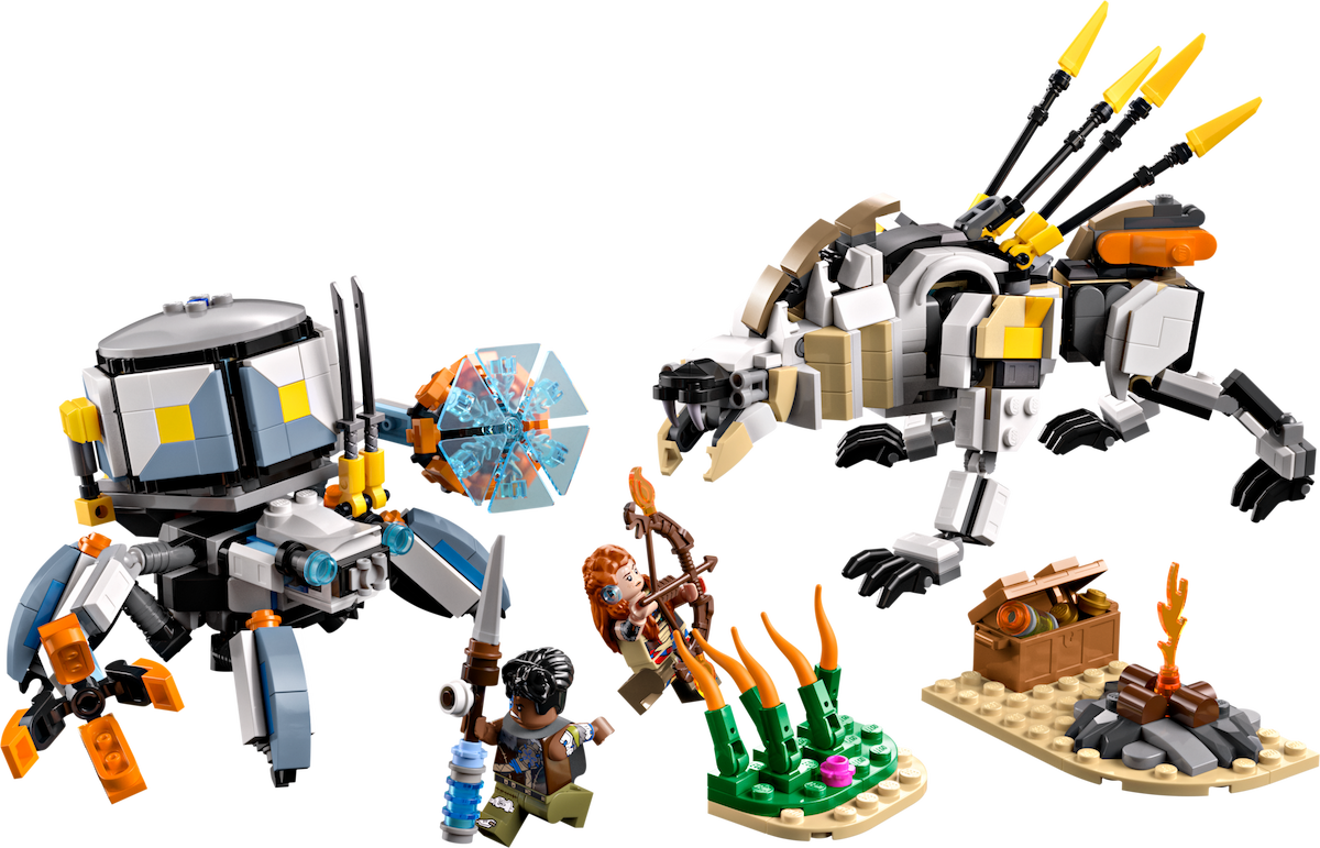 Aloy & Varl vs. Shell-Walker & Sawtooth LEGO set (#77037-1)