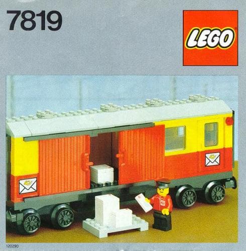 Postal Container Wagon Covered LEGO set (#7819-1)