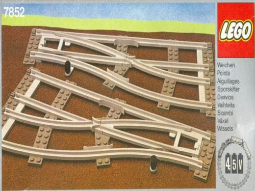 Left and Right Points Manual Gray 4.5v LEGO set (#7852-1)