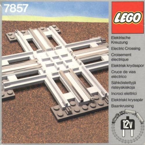 Crossing, Electric Rails Gray 12v LEGO set (#7857-1)