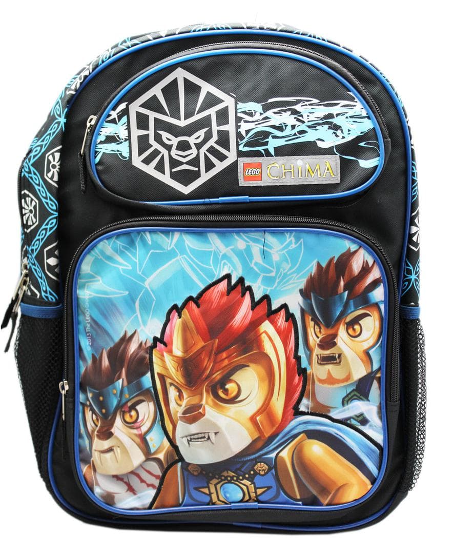 Legends of Chima Black and Blue Backpack LEGO Bags, Totes, & Luggage set (#794504071405-1, 2017)