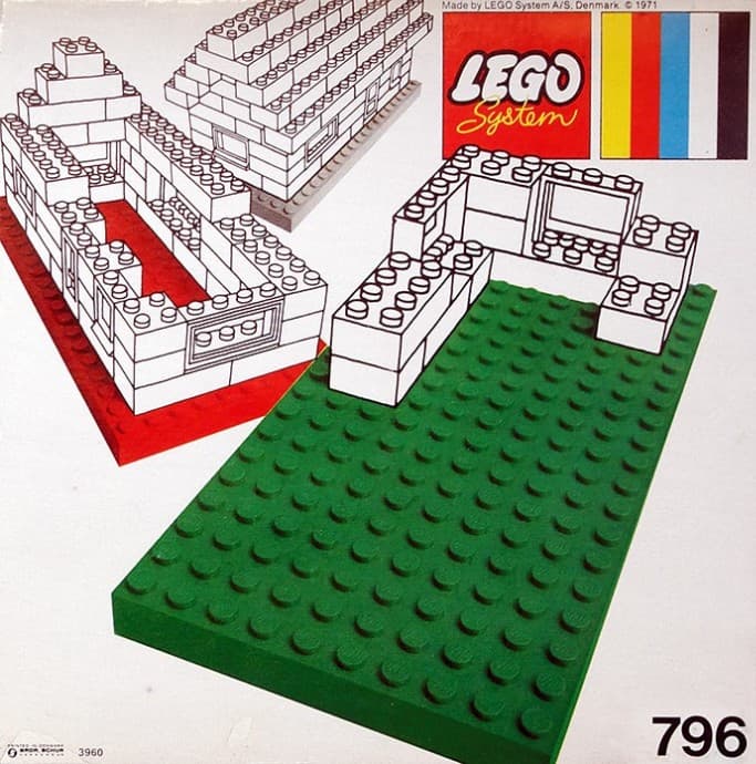 Baseplates, Green and Yellow LEGO set (#796-1)