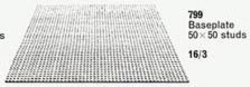 Baseplate, Gray LEGO set (#799-1)