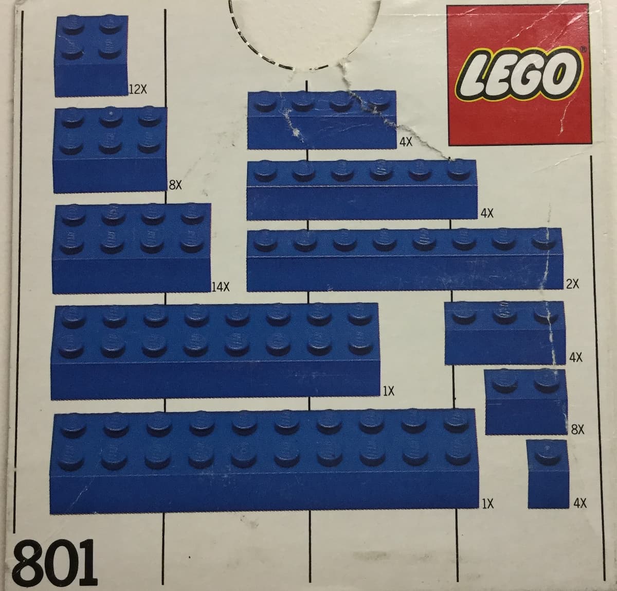 Extra Bricks Blue LEGO set (#801-2)