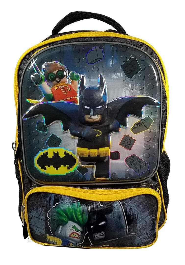 The LEGO Batman Movie 3D Backpack LEGO Bags, Totes, & Luggage set (#840716192411-1, 2019)