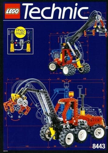 Pneumatic Log Loader / Pneumatic Logger LEGO set (#8443-1, 1996)