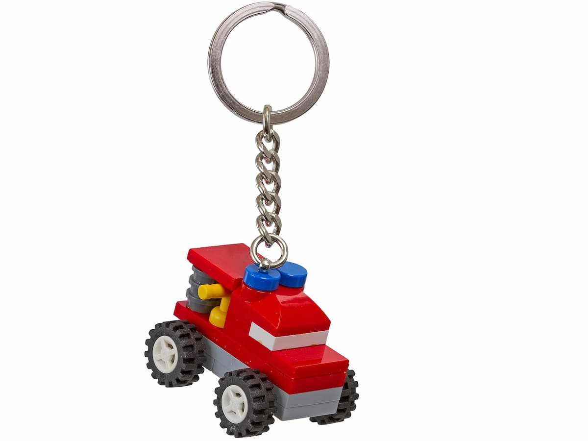 Classic Firetruck Bag Charm LEGO Key Chain set (#850952-1, 2014)