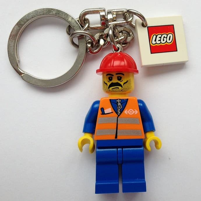 Train Worker Key Chain LEGO Key Chain set (#851037-1, 2004)
