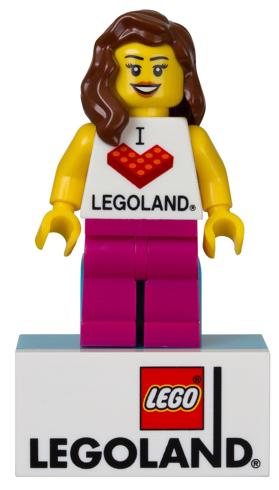 I [Heart] LEGOLAND Minifigure Magnet (Female) LEGO set (#851331-1)