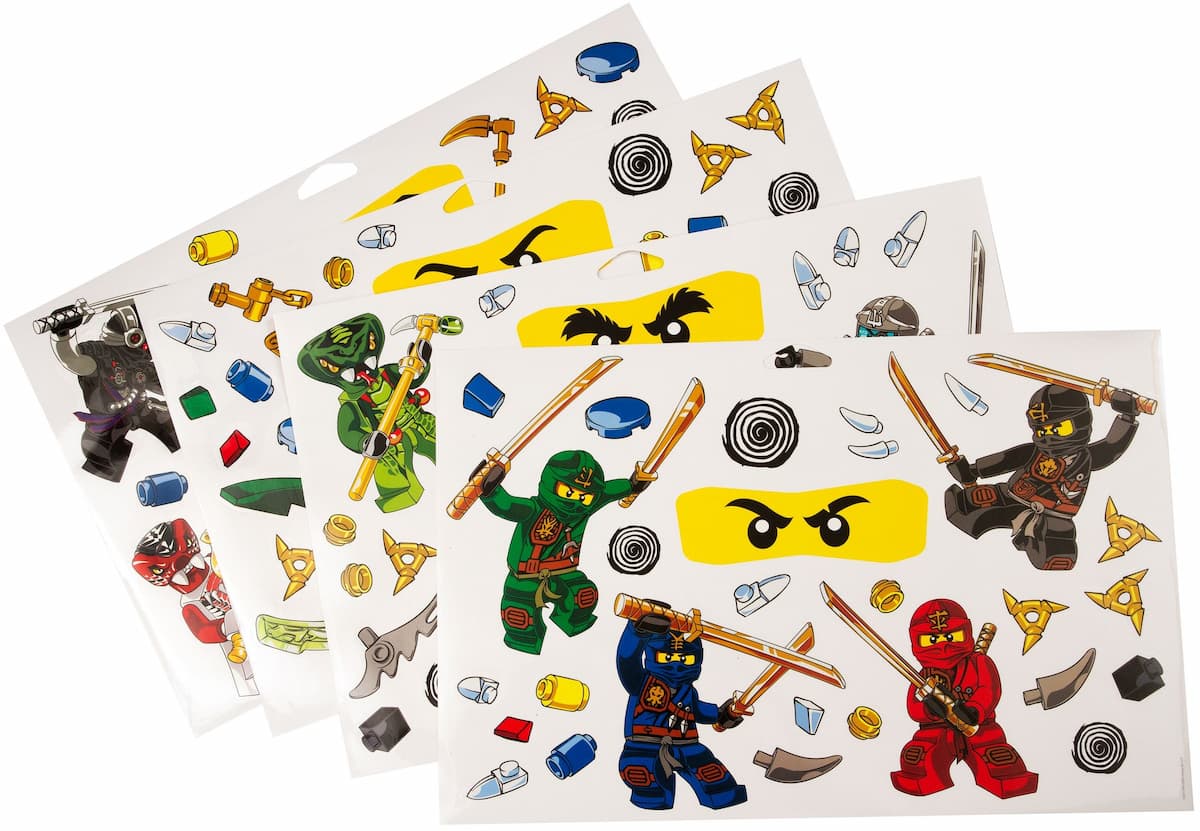 Ninjago Wall Stickers LEGO Gear set (#851348-1, 2015)