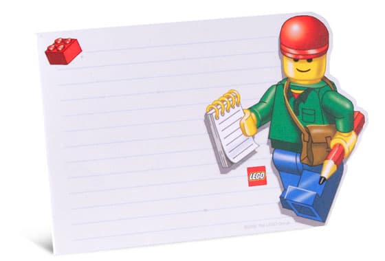 Magnetic Notepad LEGO Stationery and Office Supplies set (#851648-1, 2007)