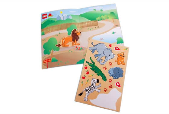 Duplo Zoo Sticker Sheet LEGO Gear set (#851960-1, 2007)