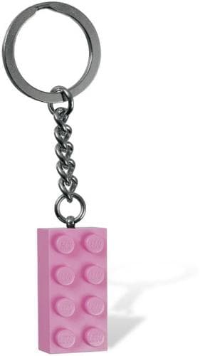 Pink Brick Key Chain LEGO set (#852273-1)
