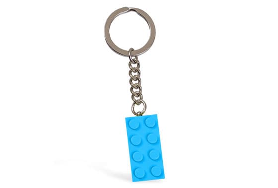 Light Blue Brick Key Chain LEGO set (#852274-1)