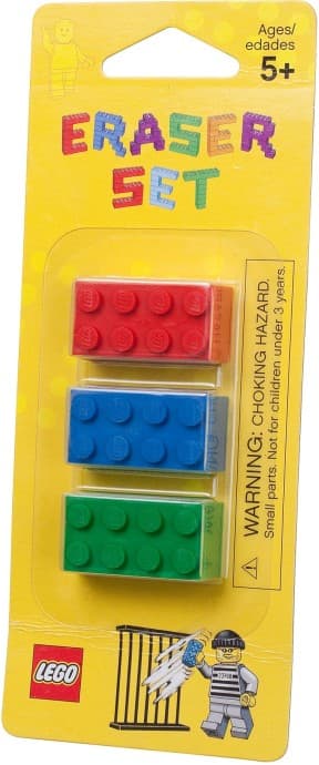 Eraser Set LEGO Stationery and Office Supplies set (#852706-1, 2009)