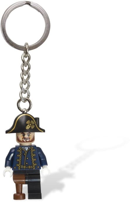 Captain Hector Barbossa Key Chain LEGO Key Chain set (#853189-1, 2011)