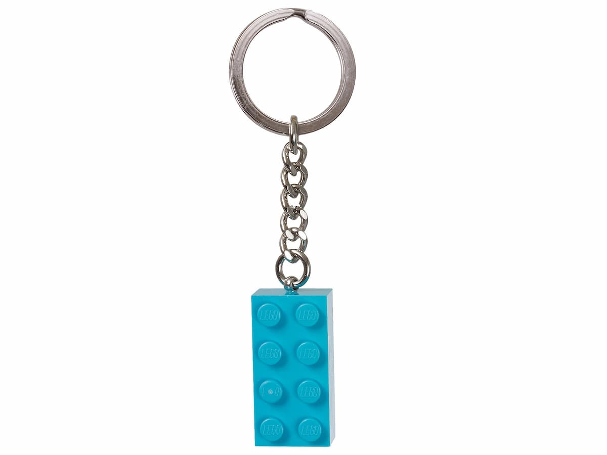 Turquoise Brick Key Chain LEGO set (#853380-1)