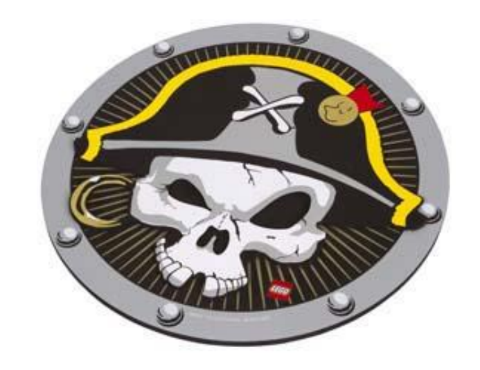 Pirate Shield (Gray) LEGO set (#853426-1)