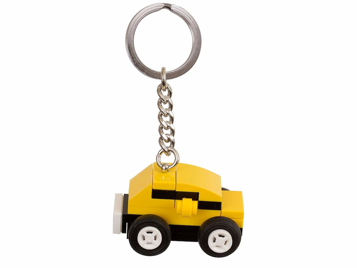 Yellow Car Bag Charm LEGO Key Chain set (#853573-1, 2016)